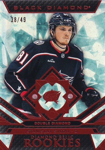 insert RC karta STANISLAV SVOZIL 23-24 Black Diamond Relic Rookies Double Diamond Ruby /49